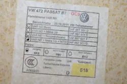 Plafonnier VW OEM 3AF867501G pour Passat B7 Alltrack