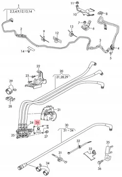 Couvercle Connecteur Haute Tension Audi OEM 8R0971797B