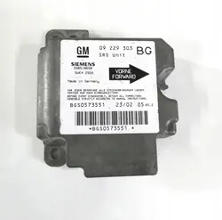 Module capteur airbag OEM 09229303 pour Opel Zafira A