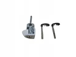 Inserção de fechadura BMW OEM 51217290471 com chave - Branco