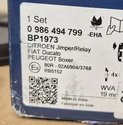 Bosch 0 986 494 799 Bremsbelagsatz für Scheibenbremsen