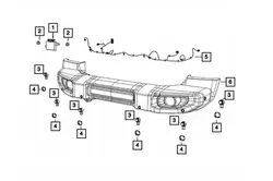 Faisceau pare-chocs avant OEM 68319652AE Jeep