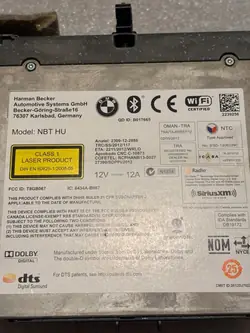 Radio Navegación BMW usado OEM 6826783 para F10/F26