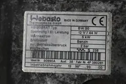 Kit Chauffage Webasto OEM 4F380281 pour Nissan Primera P11