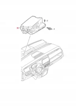 VW ID.BUZZ HUD-näyttö OEM 1T3919617A - Käytetty