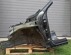 Gebrauchter Volkswagen OE Viertelholm vorne links LC9X