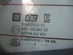 Vitre arrière ouvrable OEM 492633/CADILAK-Bochnia