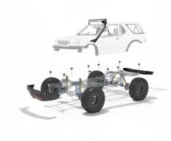 Kit de surélévation Opel Frontera A 50mm OEM ZL590 4x4