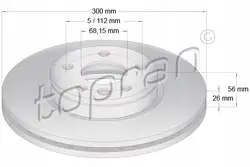 Disque de frein Topran 109 523