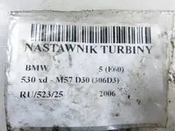 Turboaktoori OEM 6NW009228730314 BMW 5-sarjalle