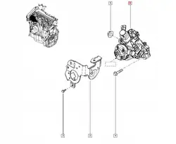 Pompe à injection Renault OE 0445010704 d'occasion