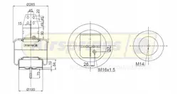 Bakre Fjädringskudde OEM 41218567 för Iveco Stralis E6