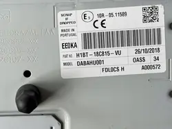 Lector Radio Navegación H1BT-18C815-VU para Ford Fiesta MK8