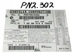 Käytetty Chrysler CD/DVD-vaihtaja OEM P05166349AA