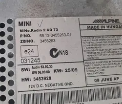 CD-vaihtaja MINI COOPER R56 OEM 3455263-01