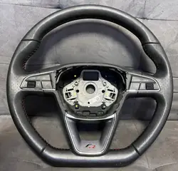 Volante SEAT Leon 3 OEM 5F0419091R - Couro Multifunção