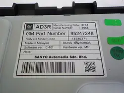 OEM 95247248 navigointinäyttö Opel Mokkaan