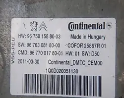 PEUGEOT 508 Start-Stop Condensator Module OEM 9675015880