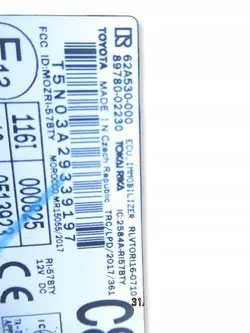 Module immobilisateur OEM 62A530000 pour Toyota Corolla