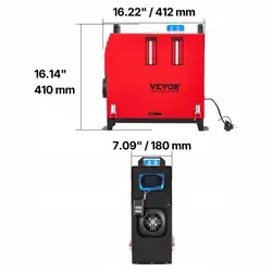 8KW Dieselvärmare med LCD och fjärrkontroll