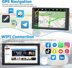 SH4AMPOD 2-DIN Radio mit Android Auto CarPlay 7"