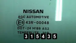 Nissan Qashqai dörrglas OEM AM-315435 Begagnad