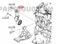 Tensor de correia Mazda S55015980 AUTO MA