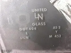 Mazda 6 dörrglas OEM dot404 - Begagnat skick