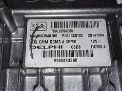 ECU Citroen C5 usado OEM 9665843280 para 2009 2.0 HDi
