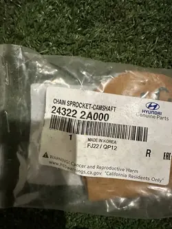 Hyundai KIA nokka-akselin hammaspyörä 243222A000