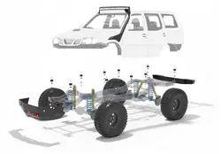 Nissan Terrano R20 Body Lift +25mm ZL590 OEM