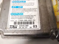 OEM 77960SMGG021M1 Airbag-ohjain Honda Civic:lle