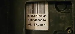 Elhandbroms OEM DRC69279 för Renault Scenic II