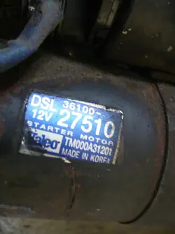 Démarreur Valeo 36100-27510 Hyundai Getz