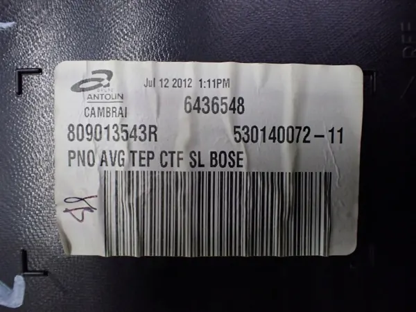 Painel da Porta Dianteiro Esquerdo OEM 809013543R Renault image 4