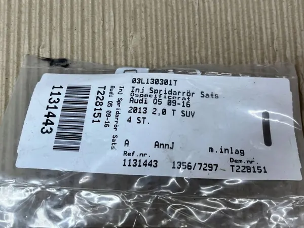 Jeu de conduites injection OEM 03l130301t Skoda Superb image 3