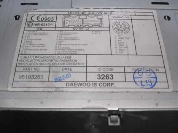 Rádio CD MP3 OEM 95193263 para Chevrolet Captiva image 8