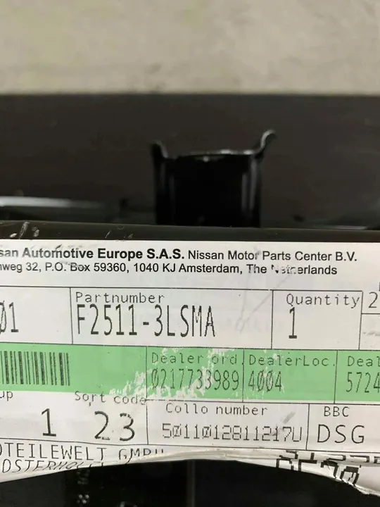 Fram Överliggande Balk Nissan NV200 09- OEM F25113LSMA image 2