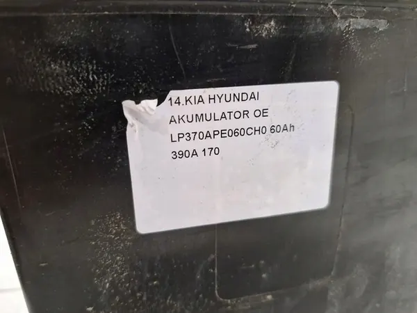 KIA HYUNDAI ACUMULADOR 60Ah 390A OE image 5