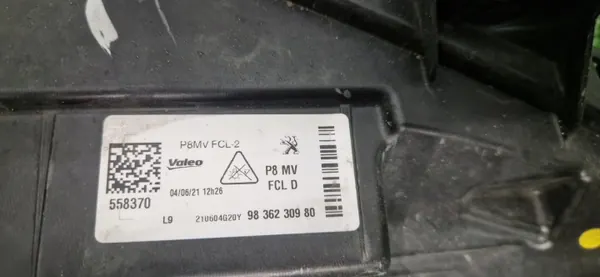 OEM 9836230980 Halogeeni DRL Oikea Etu Peugeot image 4
