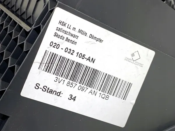 Guardaobjetos pasajero OEM 3V1857097AN Skoda Superb III image 6