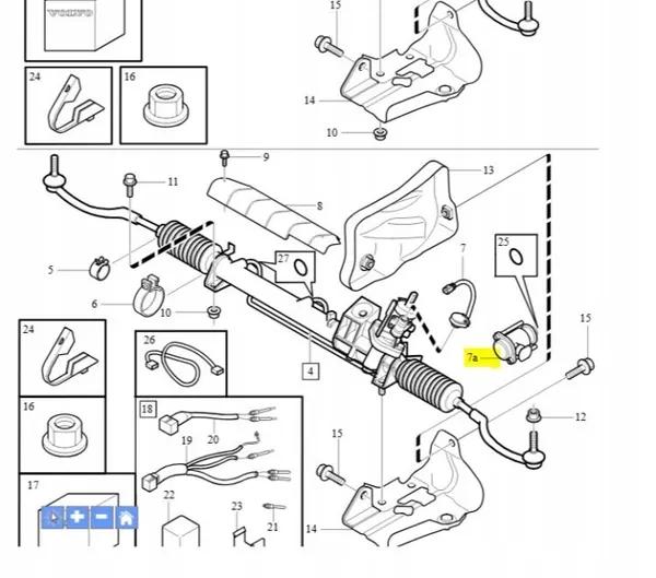 Lenkgetriebesensor Volvo S80 V70 S60 XC90 XC70 30741754 image 2
