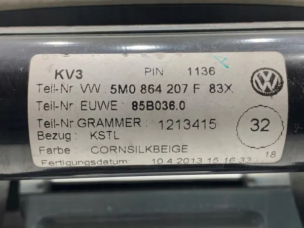 Accoudoir OEM 5M0864207F pour VW Sharan Minivan image 5