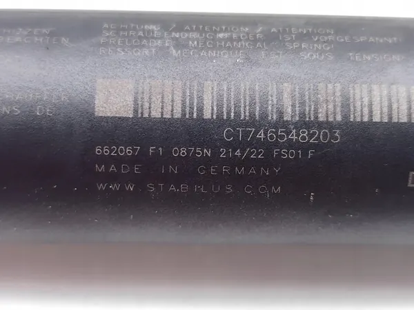 BMW i8 Bagageluckstötdämpare OEM CT746548203 Fram Vänster image 7