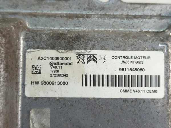 Controlador Motor Peugeot 9811545080 - Usado image 4