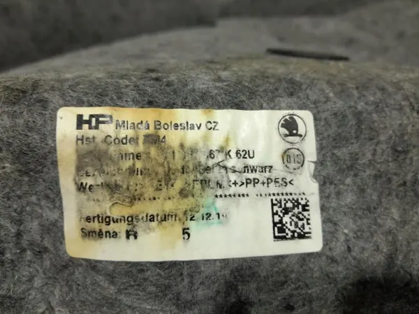 OEM Lochow-328854 Matta för Skoda Superb III image 8