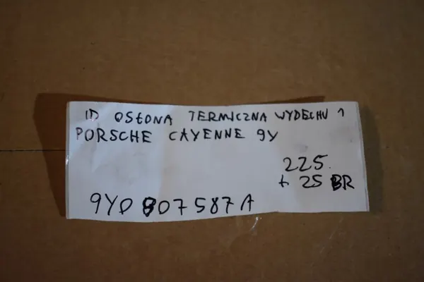 Écran thermique échappement Porsche OE 9Y0807587A 55 image 4