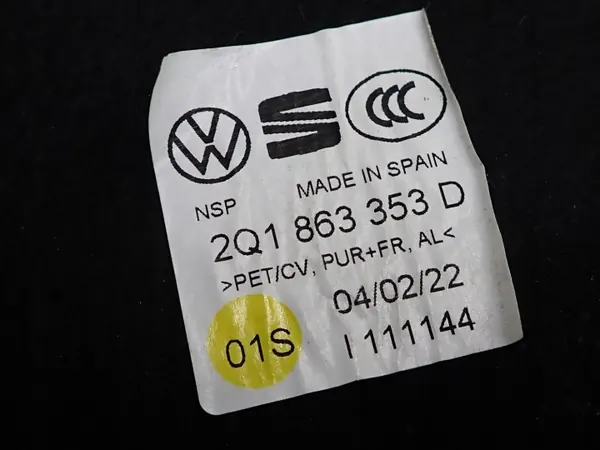 Isolation cloison OEM 2Q1863353D pour VW T-Cross image 3