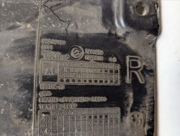 Front Right Wheel Arch BMW X5 F15 M F85 OEM 51717290854 image 3