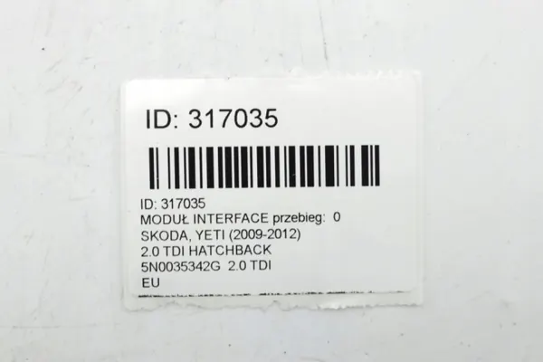 Módulo Interface OEM 5N0035342G para Skoda Yeti 2009-2012 image 5